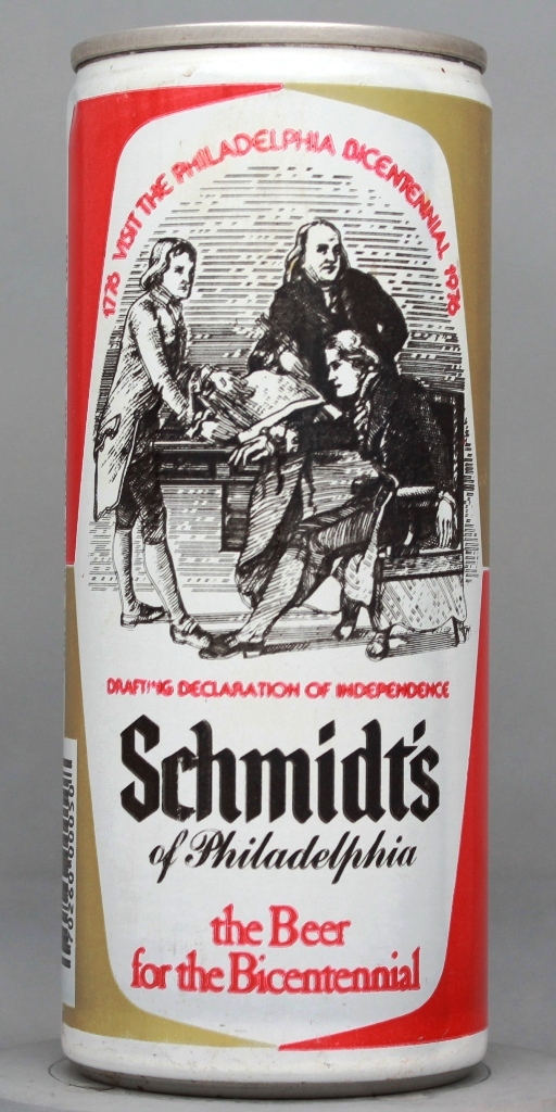 Schmidt's Bicentennial Beer 16 Oz Tab Top Can