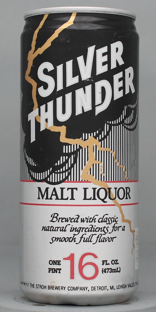 Silver Thunder Malt Liquor 16 Oz Tab Top Can
