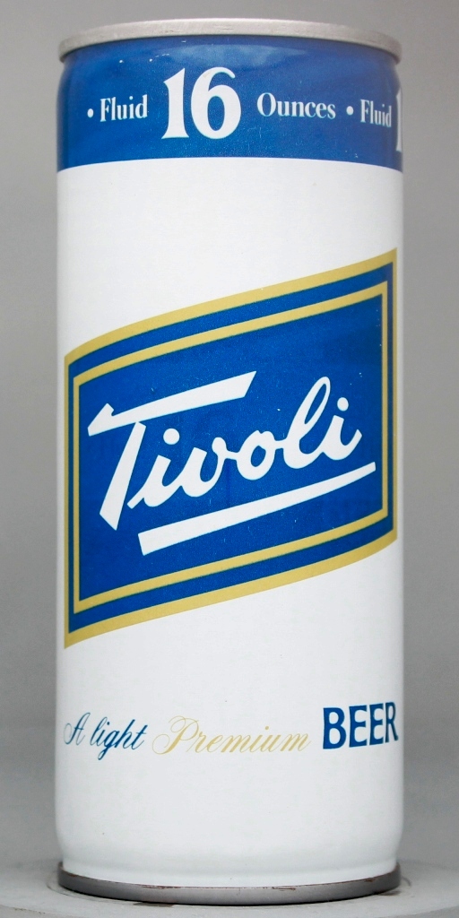 Tivoli Light Premium Beer 16 Oz Tab Top Can
