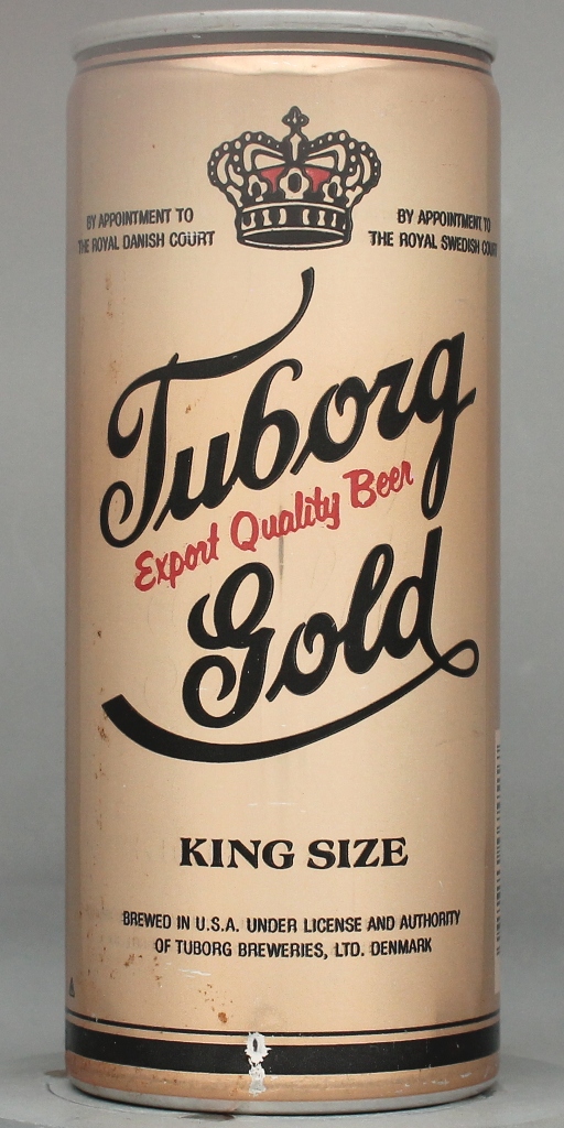 Tuborg Gold Export Quality Beer 16 Oz Tab Top Can