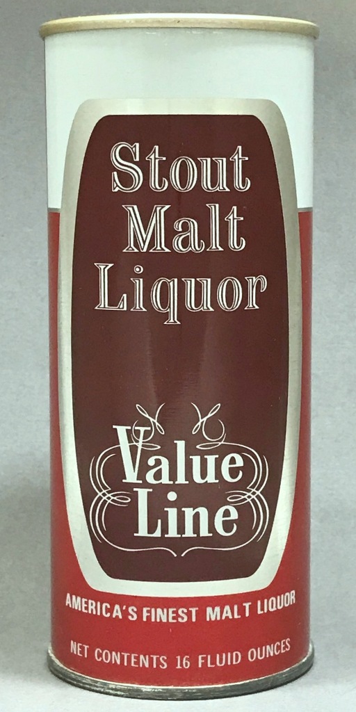 Value Line Stout Malt Liquor 16 Oz Tab Top Can