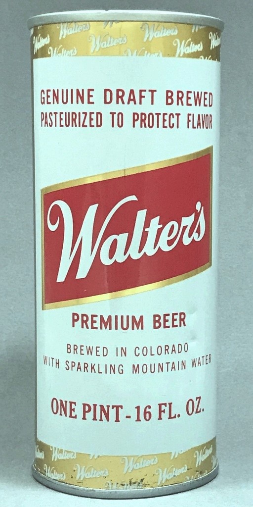 Walter's Premium Beer 16 Oz Tab Top Can