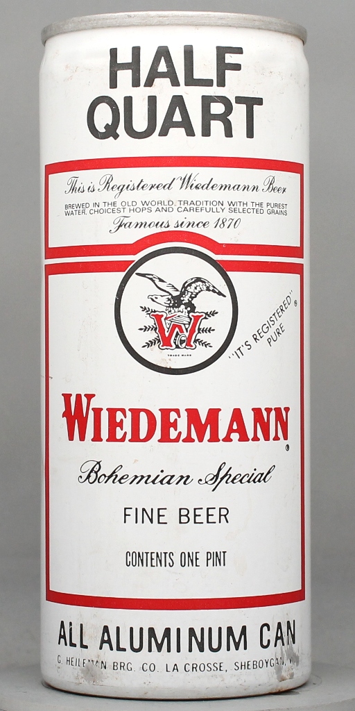 Wiedemann Bohemian Special Fine Beer 16 Oz Tab Top Can