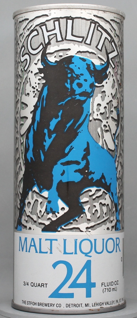 Schlitz Malt Liquor 24 Oz Tab Top Can