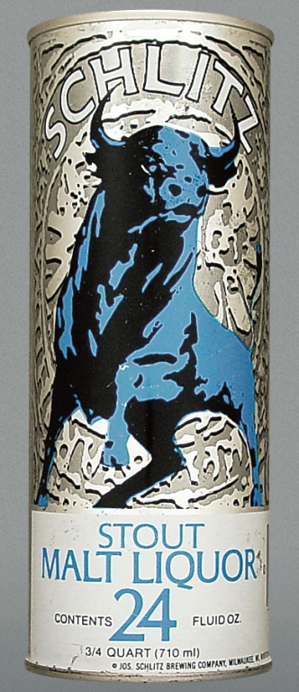 Schlitz Stout Malt Liquor 24 Oz Tab Top Can