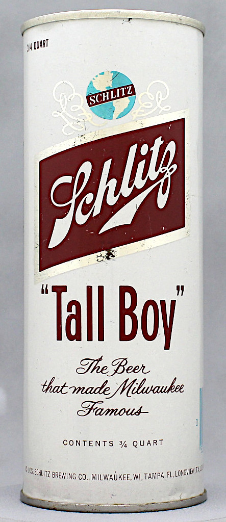 Schlitz Beer 24 Oz Tab/Stay Top Can