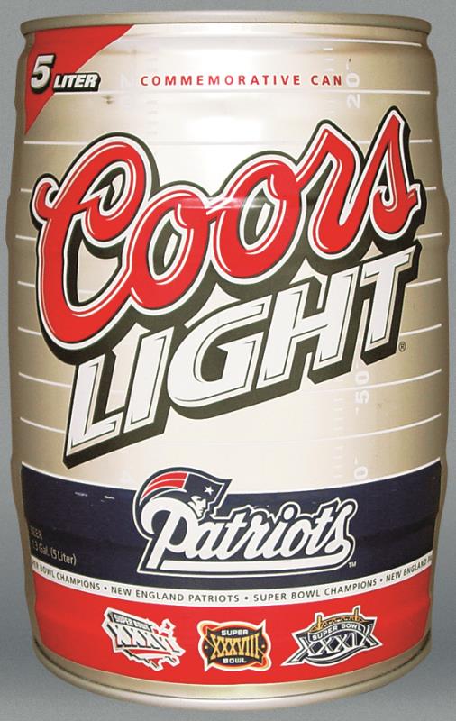 Coors Light Beer 5 Liter Can