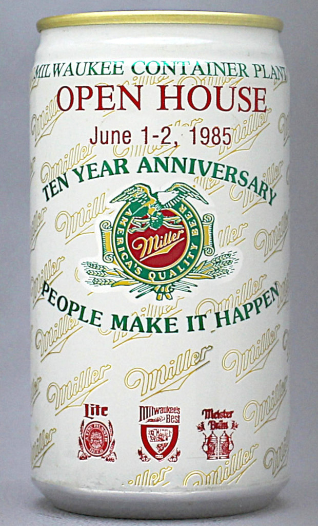 Miller Beer 12 Oz Tab Top Can