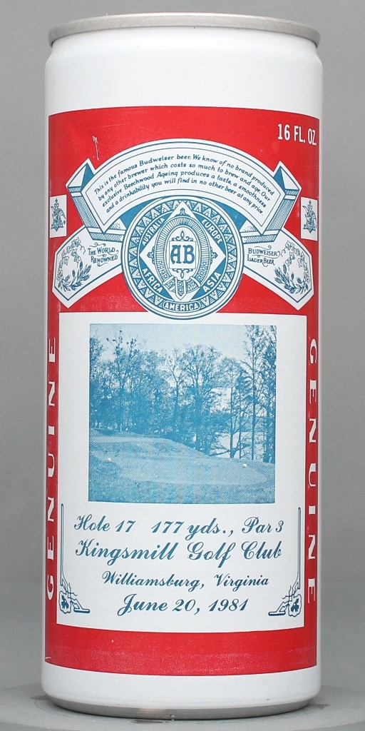 Budweiser Missing Data 16 Oz Tab Top Can
