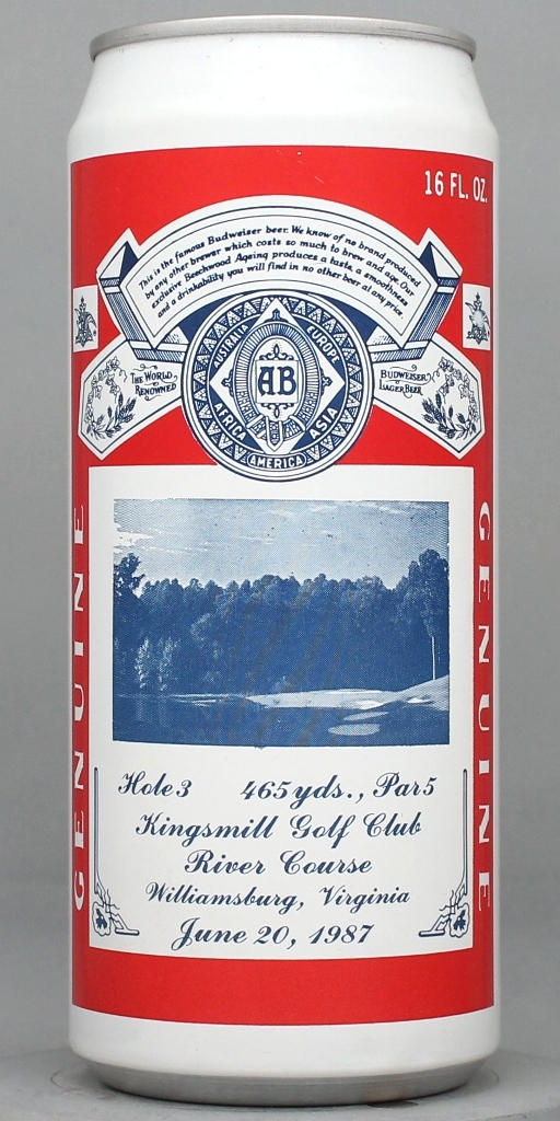 Budweiser Missing Data 16 Oz Tab Top Can