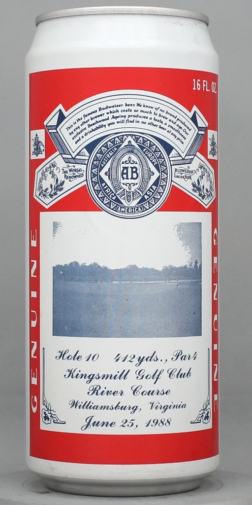 Budweiser Missing Data 16 Oz Tab Top Can