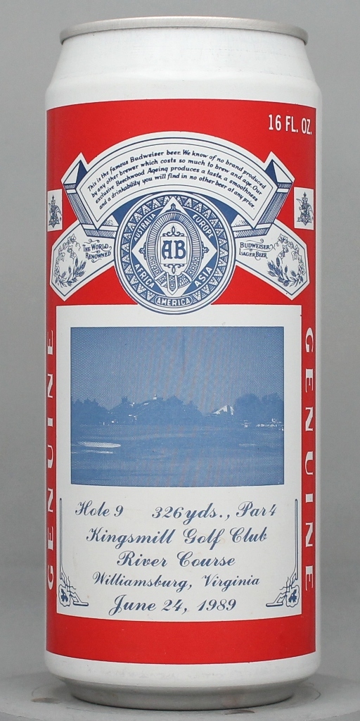 Budweiser Missing Data 16 Oz Tab Top Can