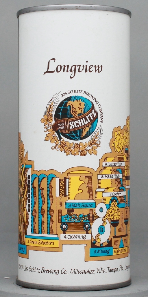 Schlitz Missing Data 16 Oz Bank Top Can