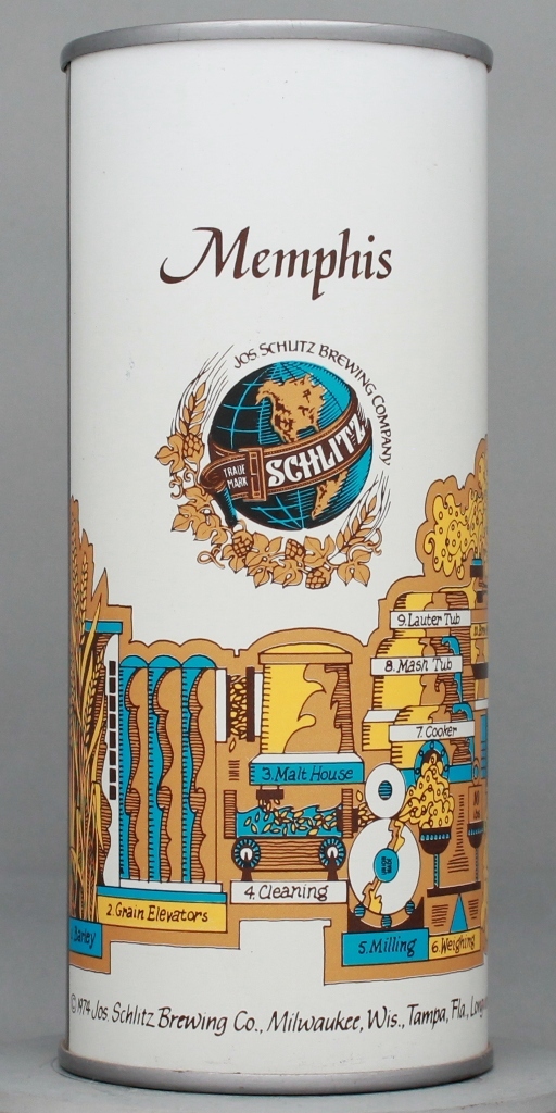 Schlitz Missing Data 16 Oz Bank Top Can
