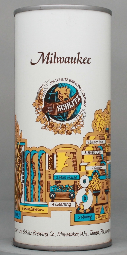 Schlitz Missing Data 16 Oz Bank Top Can
