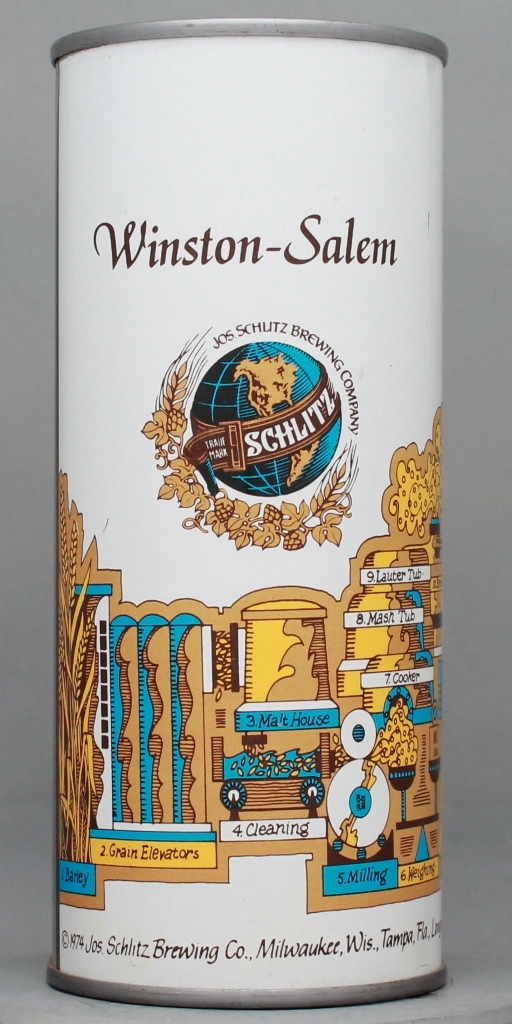 Schlitz Missing Data 16 Oz Bank Top Can