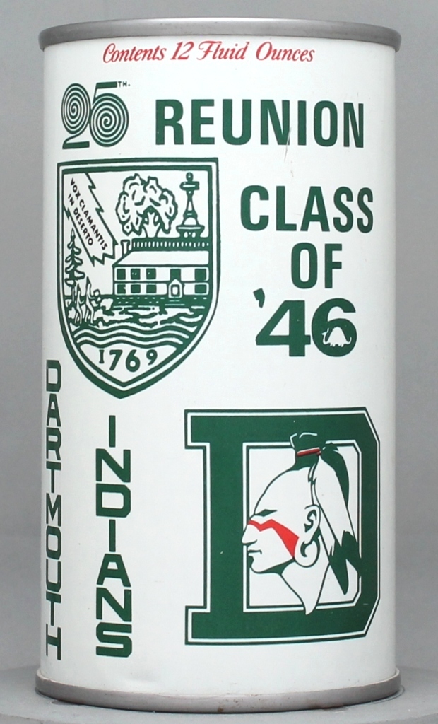Black Label Class Of '46 Dartmouth Indians 25th Reunion Can