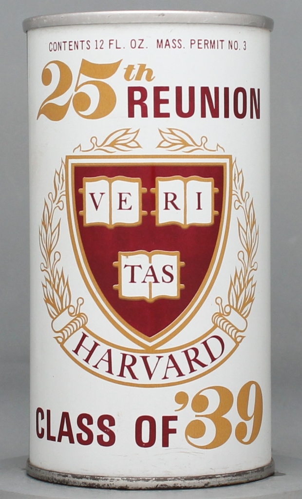 Black Label Harvard Class Of '39 25th Reunion Can
