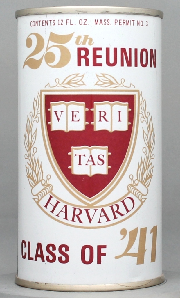 Black Label Harvard Class Of '41 25th Reunion Can