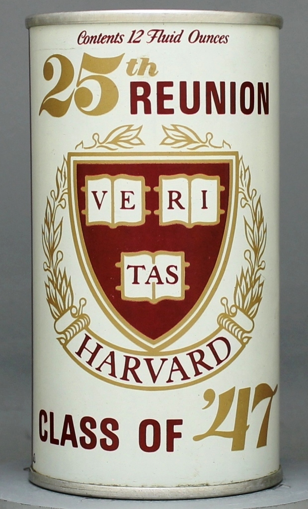 Black Label Harvard Class Of '47 25th Reunion Can