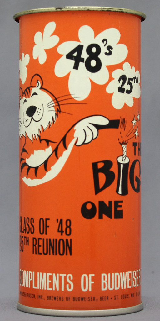 Budweiser The Big One Class Of '48 25th Reunion Can