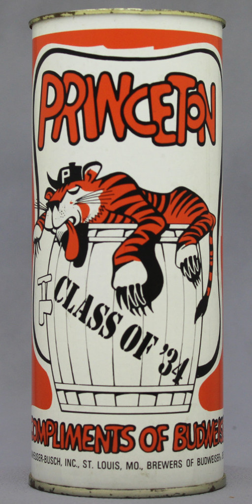 Budweiser Princeton Class Of '34 Reunion Can