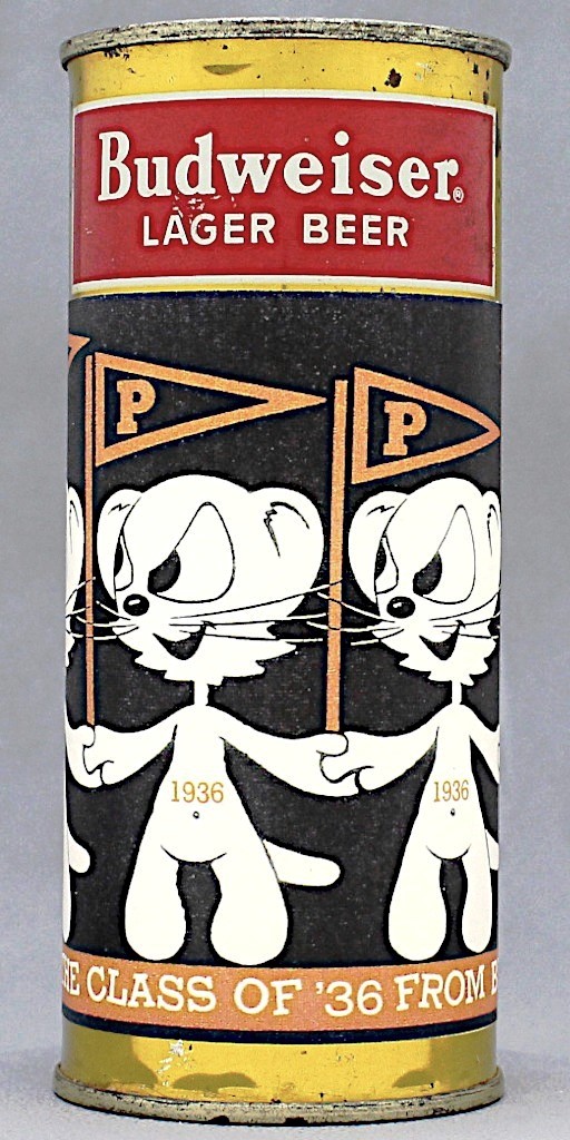 Budweiser Princeton Class Of 1936 (paper Label) Reunion Can