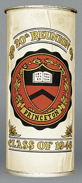 Schlitz Class 1946, Princeton (paper Label) 20th Reunion Can
