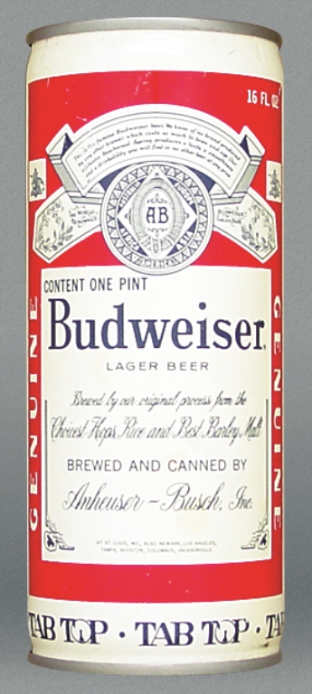 Budweiser Lager Beer Test Can