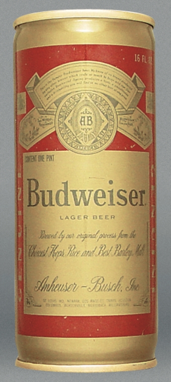 Budweiser Lager Beer Test Can