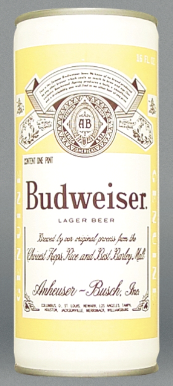 Budweiser Lager Beer Test Can