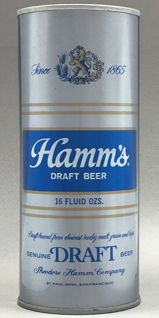 Hamm's Genuine Draft Test Can