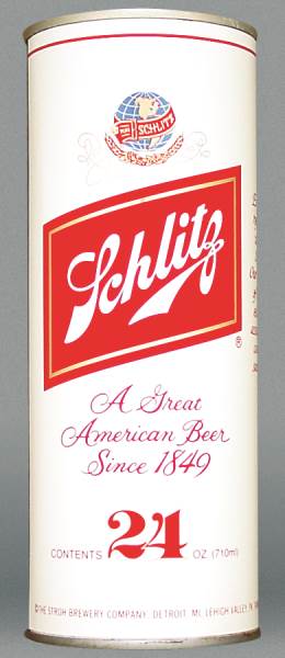 Schlitz Beer Test Can