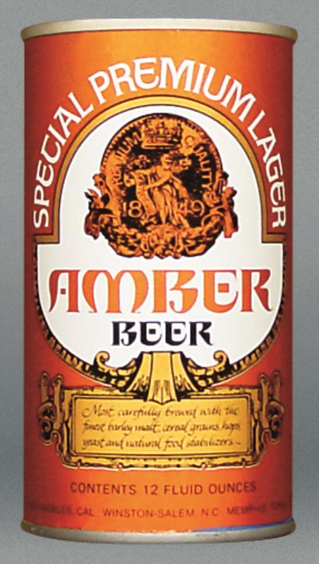 Amber Special Premium Lager Beer Test Can