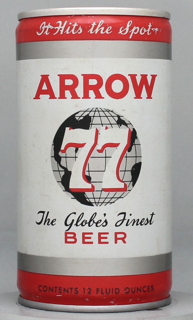 Arrow 77 The Globe's Finest Beer Test Can