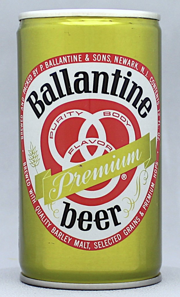 Ballantine Premium Beer 12 Oz Tab Top Can