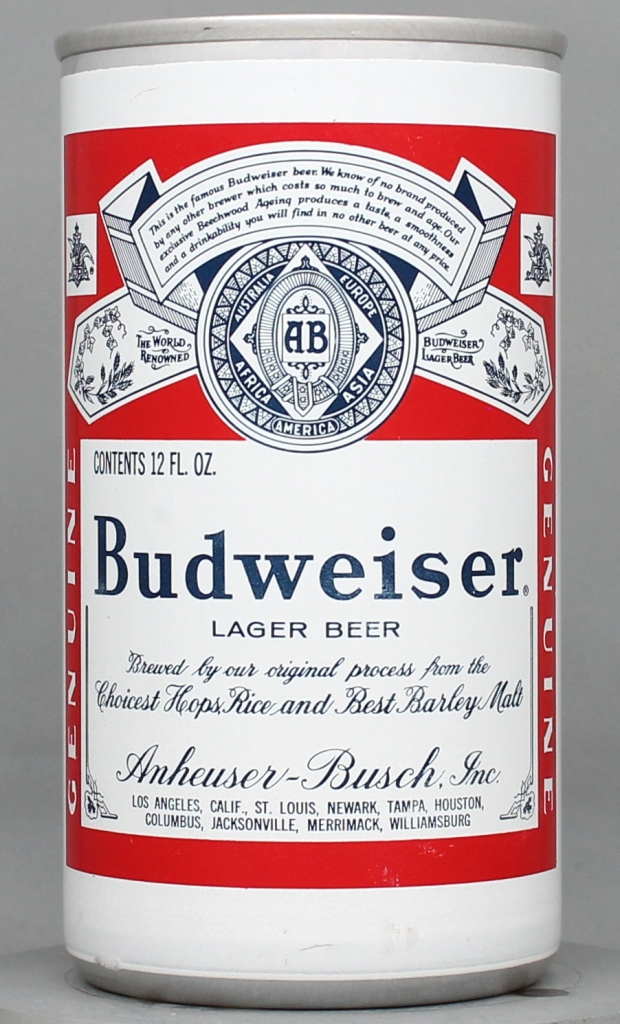 Budweiser Lager Beer Test Can