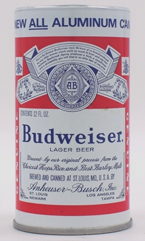 Budweiser Lager Beer Test Can