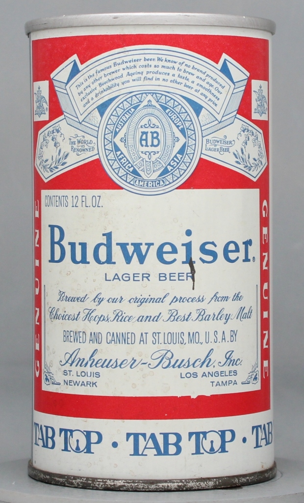 Budweiser Lager Beer Test Can