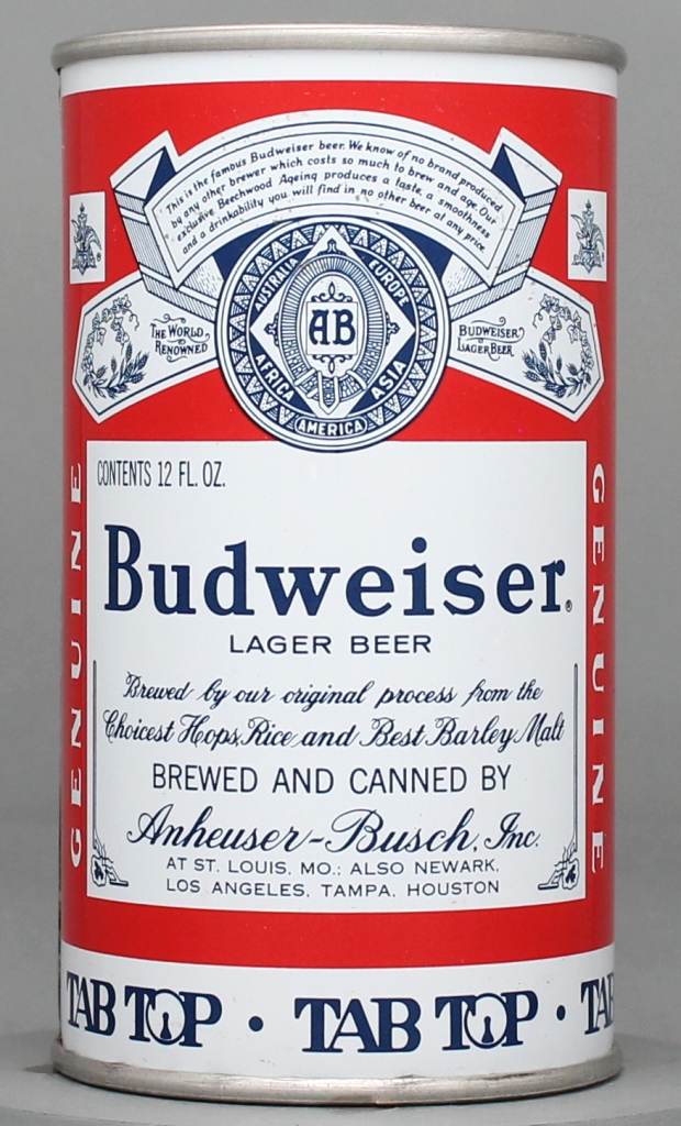 Budweiser Lager Beer Test Can