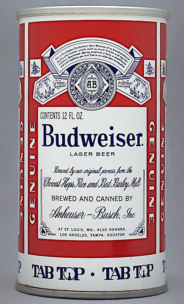 Budweiser Lager Beer Test Can