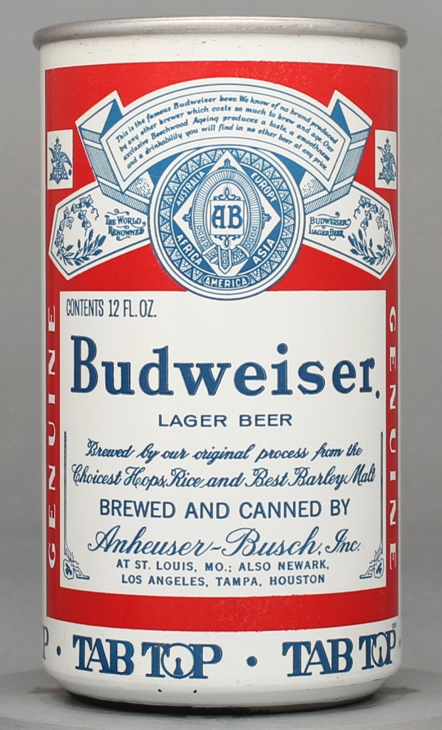 Budweiser Lager Beer Test Can