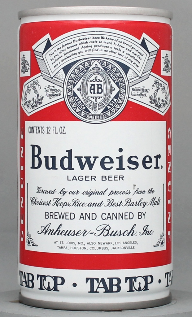Budweiser Lager Beer Test Can