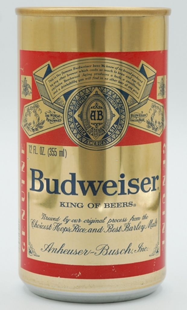 Budweiser Lager Beer Test Can