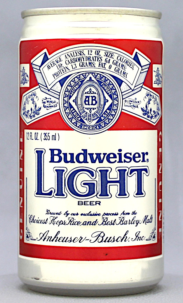 Budweiser Light Beer Test Can