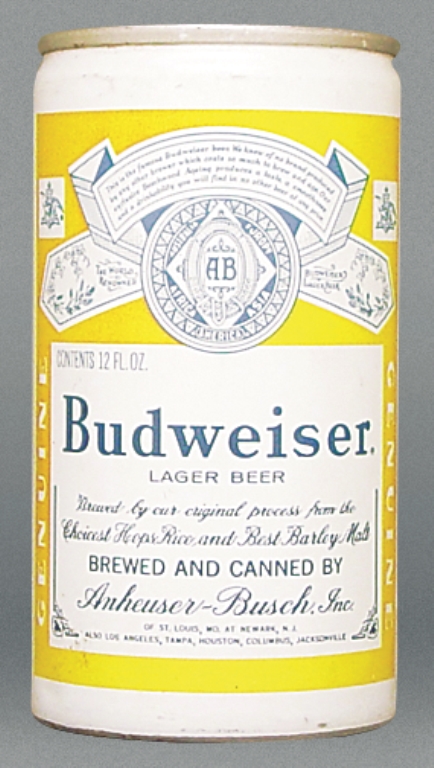 Budweiser Lager Beer Test Can