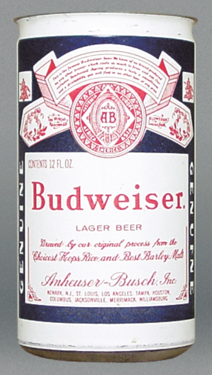 Budweiser Lager Beer Test Can