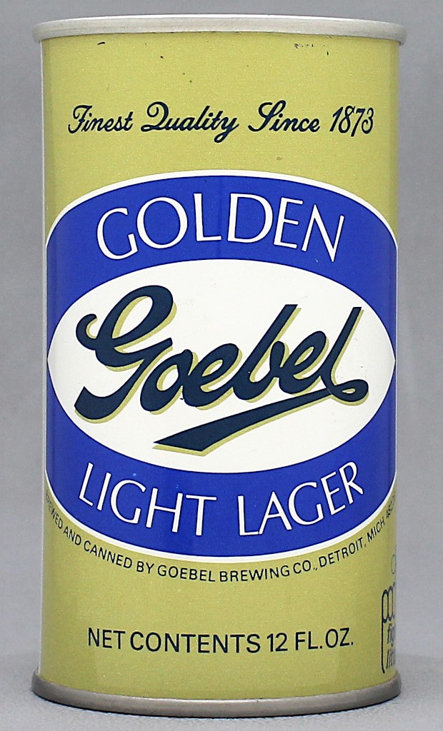 Goebel Light Lager Beer Test Can