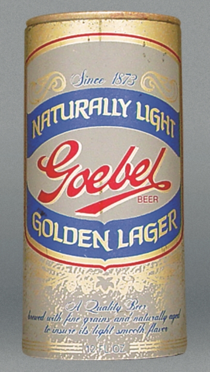 Goebel Golden Lager Naturally Light Beer Test Can