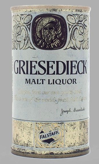 Griesedieck Malt Liquor 12 Oz Tab Top Can